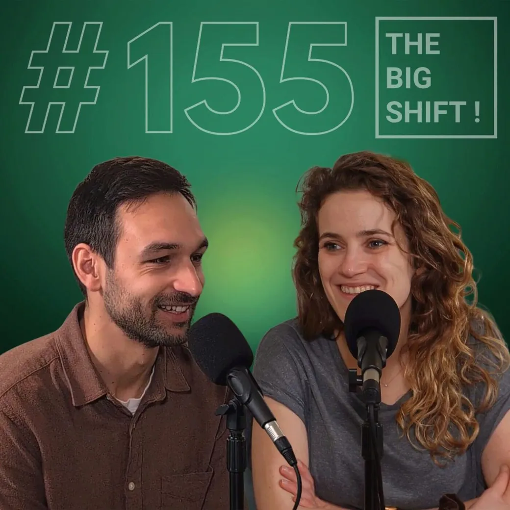 Visuel de l’épisode #155 : Est-ce que le rire peut sensibiliser à l'écologie ? On se marre avec Rafaella Scheer du Greenwashing comedy Club